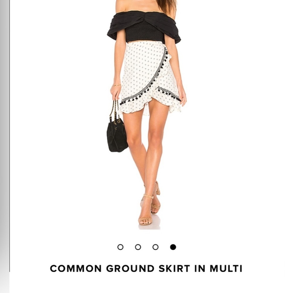 MINK PINK COMMON GROUND WRAP SKIRT SIZE M- SOLD OUT ON REVOLVE